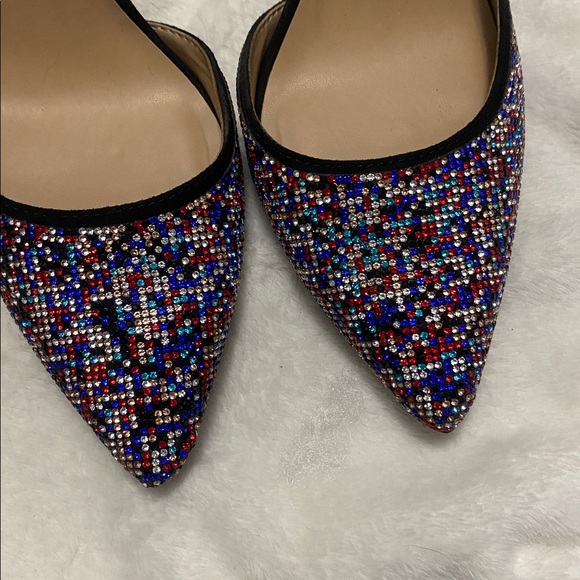 INC International Concepts Multicolor Sequin Heels - Picture 2 of 7
